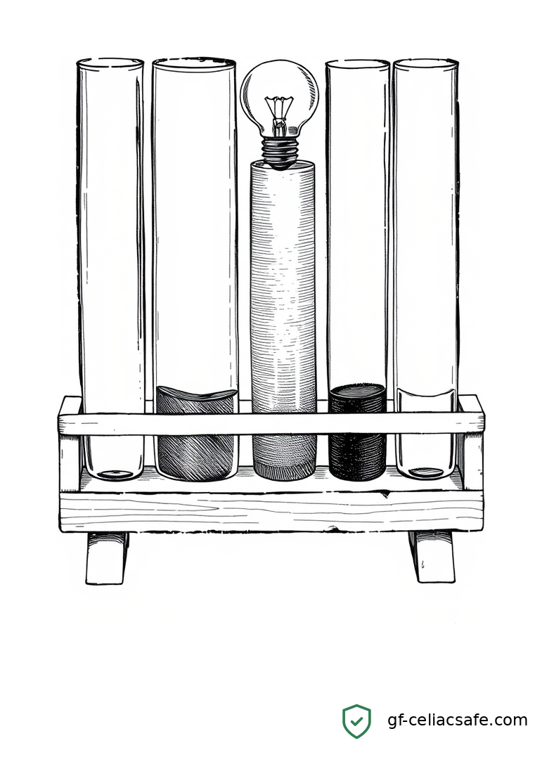 Crosshatch illustration of a microscope with a petri dish on its stage and a small lightbulb hovering nearby, signaling new insight from cell research