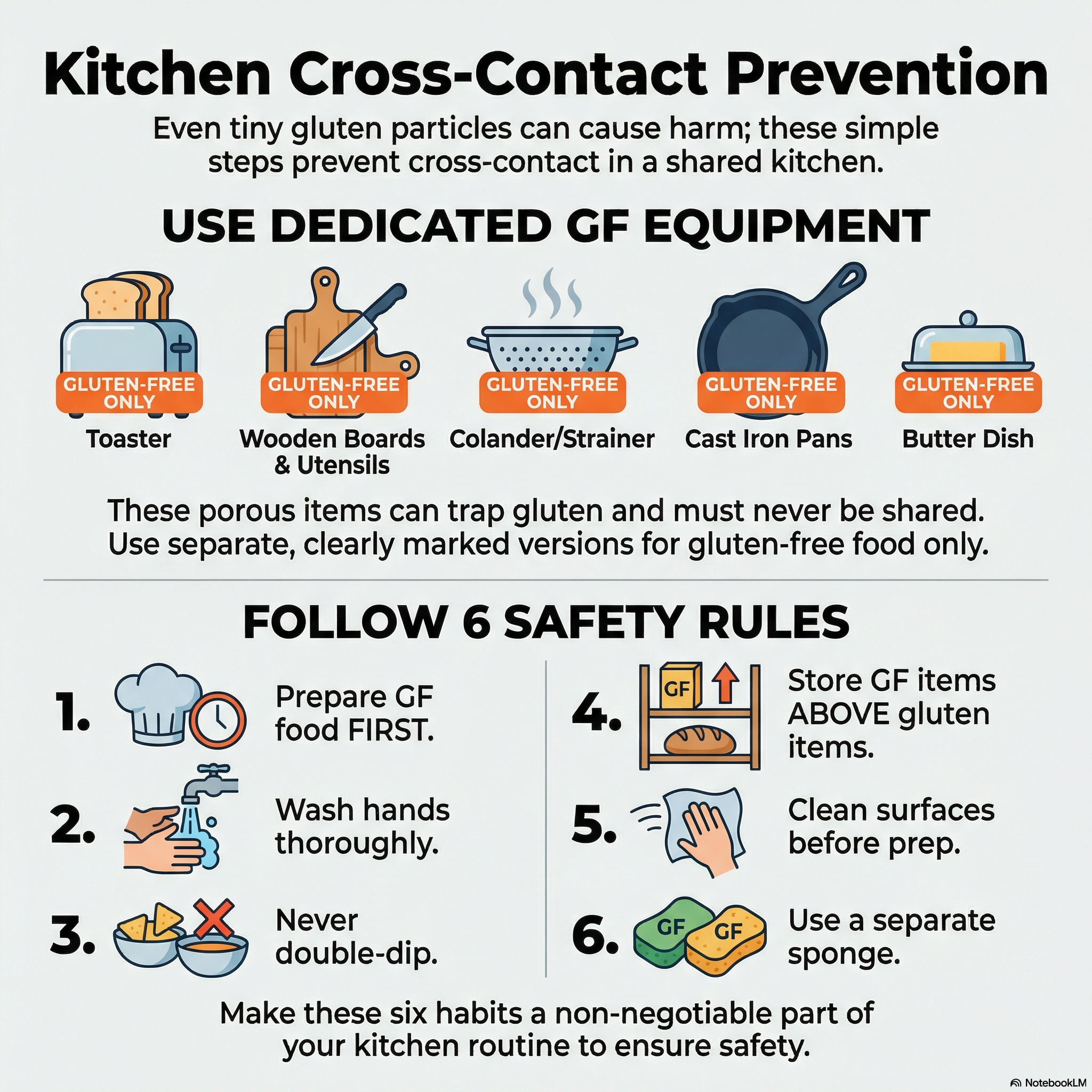 Infographic: Kitchen Cross-Contact Prevention