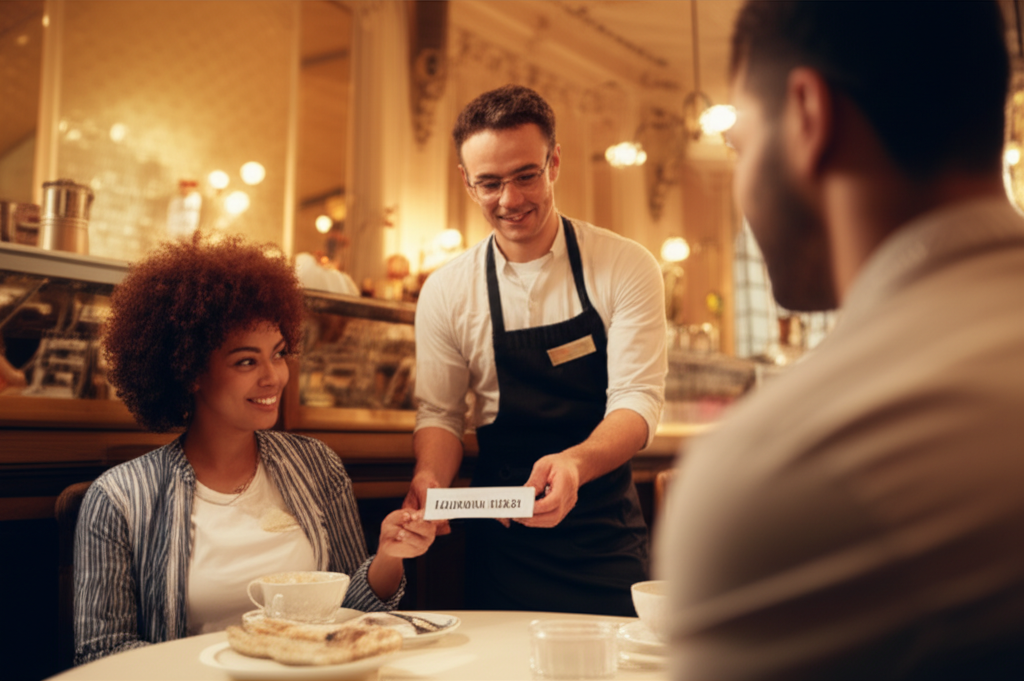 International dining with translation card