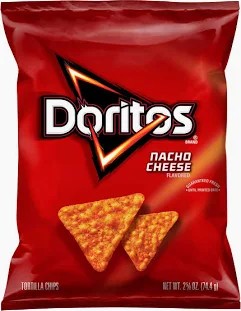 Various Doritos bags showing gluten-containing and gluten-free varieties