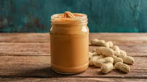 Jar of peanut butter with gluten-free label